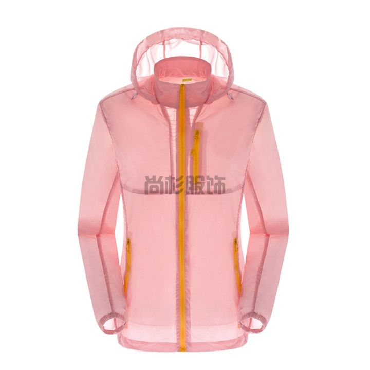 女款黃拉鏈款超輕皮膚風衣Q614(圖5)